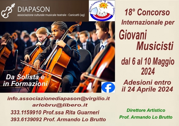 18° CONCORSO INTERNAZIONALE PER GIOVANI MUSICISTI - diapason
